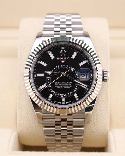 Rolex Sky-Dweller Black Dial on Jubilee 336934