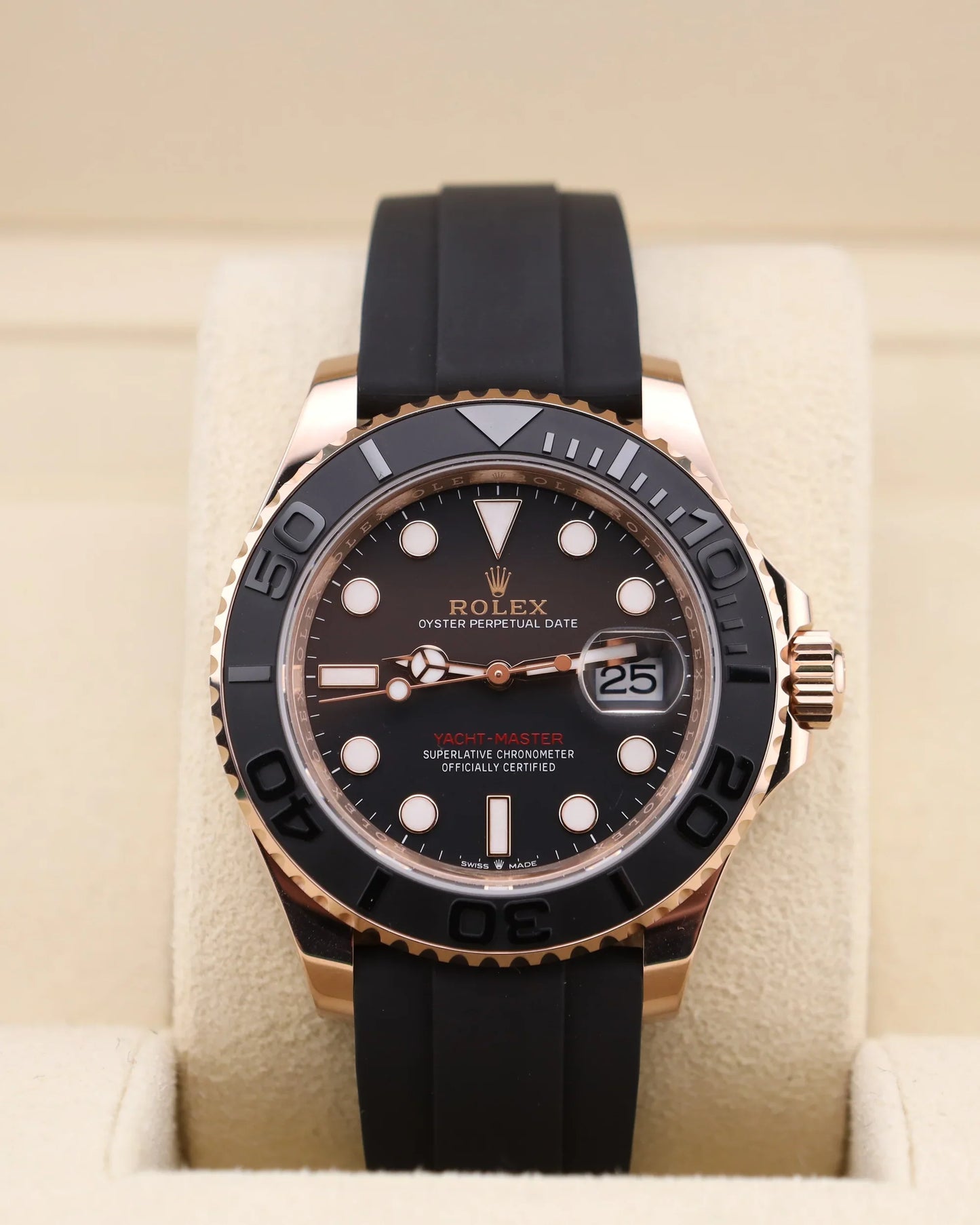 Rolex Yacht-Master 40 Rose Gold on Oysterflex 126655 - 2021