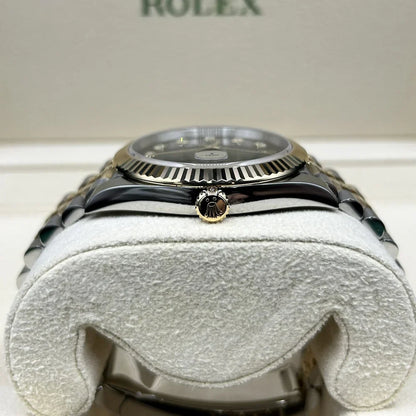 Rolex Datejust 41 Black Diamond Dial Two Tone on Jubilee 126333