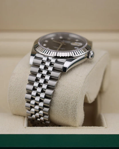 olex Datejust 41 Black Diamond Dial on Jubilee 126334