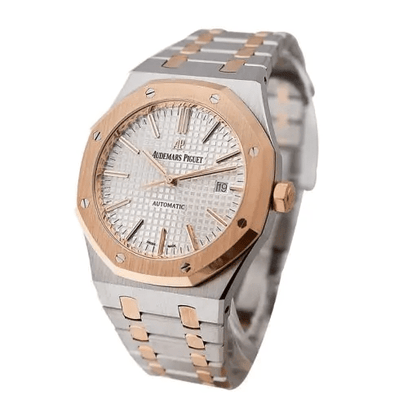 Audemars Piguet Royal Oak Selfwinding Two Tone 41 mm, White Ref. 15400SR.OO.1220SR.01