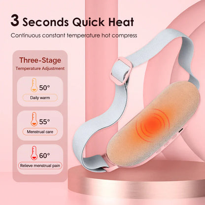 Electric Period Cramp Massager Vibrating Heating Belt